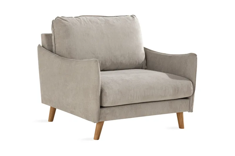 Trend Lyx Fåtölj - Beige/Ek - Products - Möbler - Fåtölj & stolar - Fåtölj