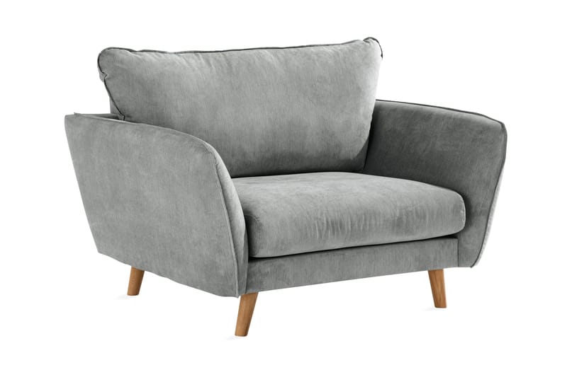 Trend Lyx Fåtölj - Grå/Ek - Products - Möbler - Fåtölj & stolar - Fåtölj