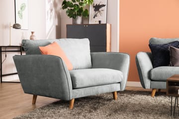 Trend Lyx Fåtölj - Grå/Ek - Products - Möbler - Fåtölj & stolar - Fåtölj