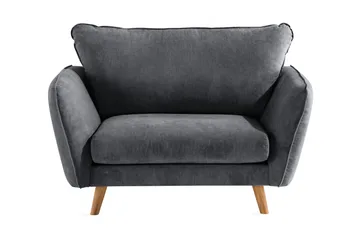 Trend Lyx Fåtölj - Mörkgrå/Ek - Products - Möbler - Fåtölj & stolar - Fåtölj