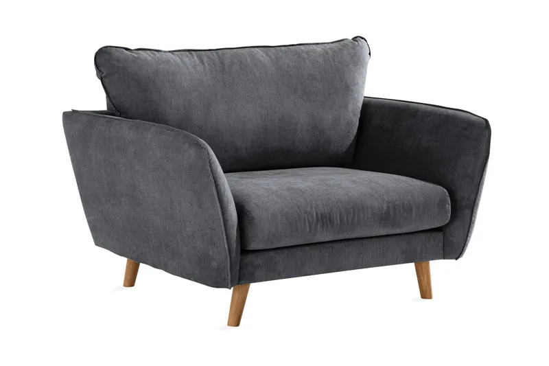 Trend Lyx Fåtölj - Mörkgrå/Ek - Products - Möbler - Fåtölj & stolar - Fåtölj