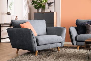 Trend Lyx Fåtölj - Mörkgrå/Svart - Products - Möbler - Fåtölj & stolar - Fåtölj