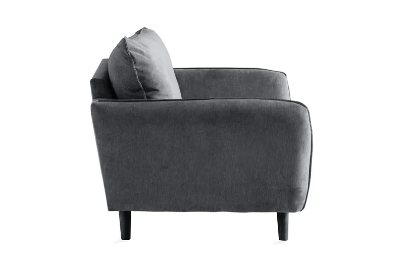 Trend Lyx Fåtölj - Mörkgrå/Svart - Products - Möbler - Fåtölj & stolar - Fåtölj
