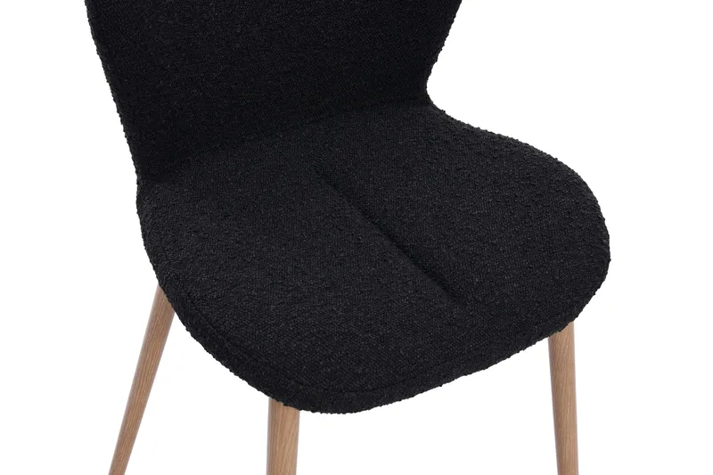 Tuktut Matstol - Svart - Products - Möbler - Fåtölj & stolar - Matstol & köksstol