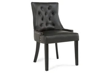 Tuva Matstol Konstläder - Svart - Products - Möbler - Fåtölj & stolar - Matstol & köksstol