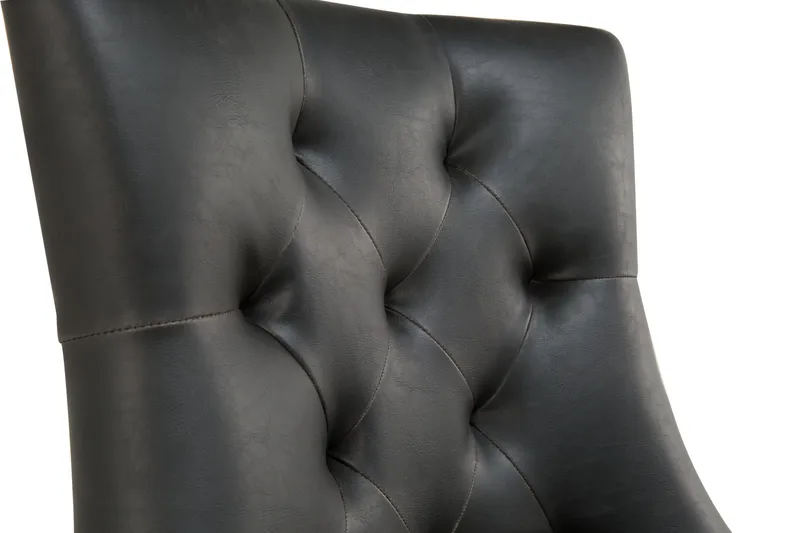 Tuva Matstol Konstläder - Svart - Products - Möbler - Fåtölj & stolar - Matstol & köksstol