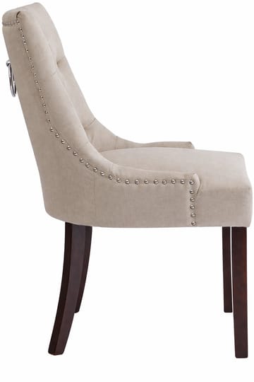 Tuva stol beige med bruna ben - Beige - Products - Möbler - Fåtölj & stolar - Matstol & köksstol