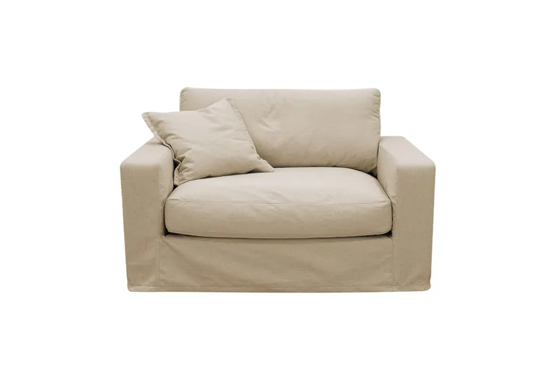 Valencia Extra Djup Fåtölj med avtagbar och tvättbar klädsel - Beige - Products - Möbler - Fåtölj & stolar - Fåtölj