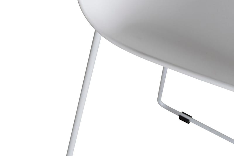 Wave Barstol - Vit/Vit - Products - Möbler - Fåtölj & stolar - Barstol & barpall