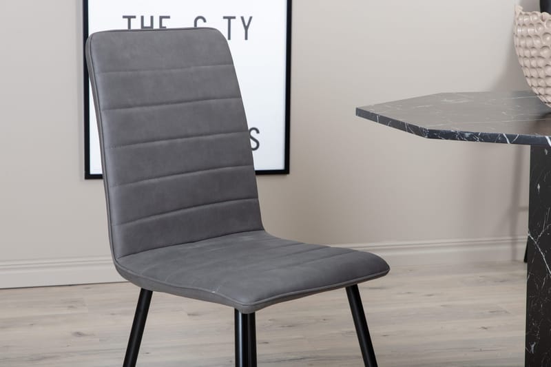 Windu Matstol - Grå/Svart - Products - Möbler - Fåtölj & stolar - Matstol & köksstol