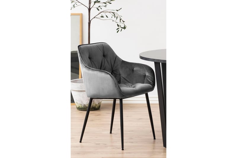 Zabinka Karmstol - Mörkgrå - Products - Möbler - Fåtölj & stolar - Karmstol