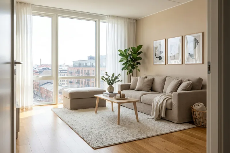 Valencia Extra Djup 3-sits soffa + fotpall med avtagbar och tvättbar klädsel - Brun - Products - Möbler - Soffa