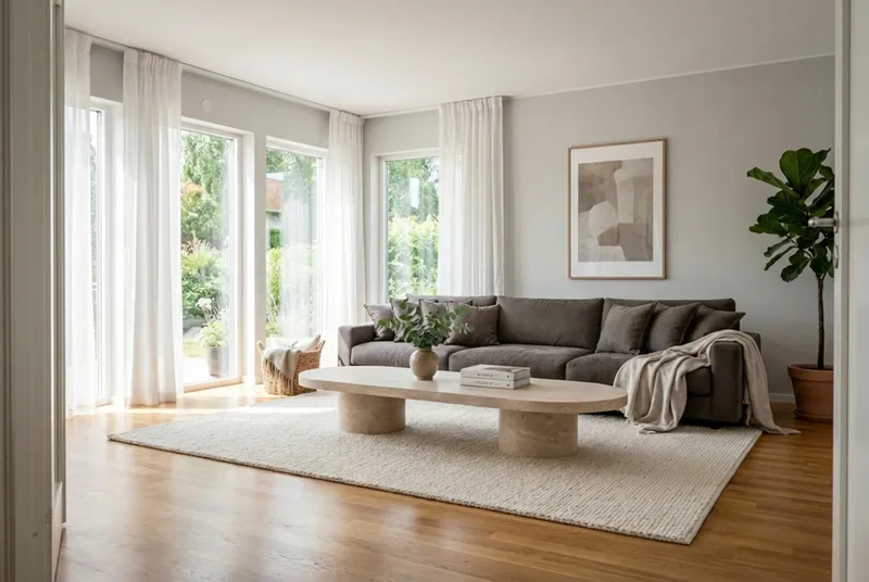 Valencia Extra Djup 5-sits Soffa - Brun - Products - Möbler - Soffa