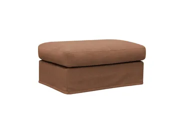 Valencia Extra Djup 5-sits soffa + fotpall med avtagbar och tvättbar klädsel - Rostbrun - Products - Möbler - Soffa