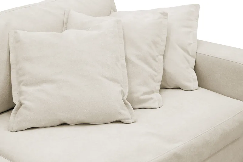 Valencia Extra Djup 5-sits Soffa i Chenille - Beige - Products - Möbler - Soffa