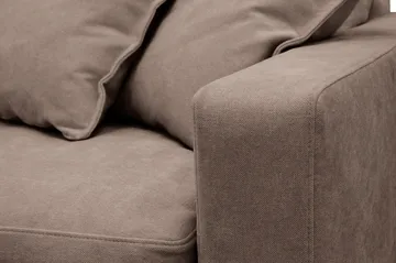 Valencia Extra Djup 5-sits Soffa med avtagbar och tvättbar klädsel - Mörkbrun - Products - Möbler - Soffa