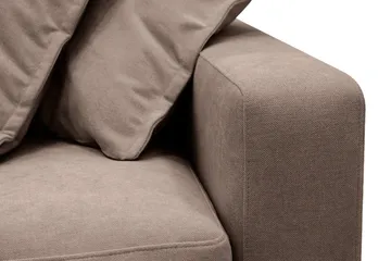 Valencia Extra Djup 5-sits Soffa med avtagbar och tvättbar klädsel - Mörkbrun - Products - Möbler - Soffa