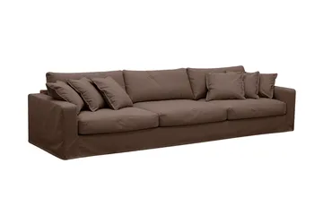 Valencia Extra Djup 5-sits Soffa med avtagbar och tvättbar klädsel - Mörkbrun - Products - Möbler - Soffa
