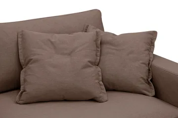 Valencia Extra Djup 5-sits Soffa med avtagbar och tvättbar klädsel - Mörkbrun - Products - Möbler - Soffa