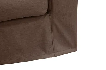 Valencia Extra Djup 5-sits Soffa med avtagbar och tvättbar klädsel - Mörkbrun - Products - Möbler - Soffa