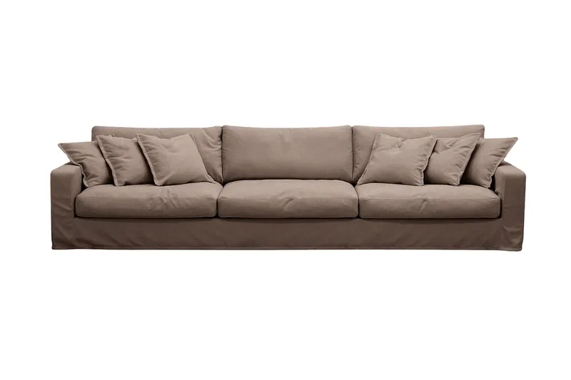 Valencia Extra Djup 5-sits Soffa med avtagbar och tvättbar klädsel - Mörkbrun - Products - Möbler - Soffa