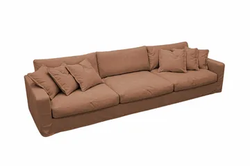 Valencia Extra Djup 5-sits Soffa med avtagbar och tvättbar klädsel - Rostbrun - Products - Möbler - Soffa