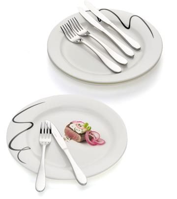 Bestickset Ivo 24 Delar - silver - Products - Servering & matlagning - Bestick - Bestickset