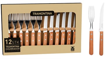 Tramontina Bestickset - Grillbestick 12 delar - silver/brun - Products - Servering & matlagning - Bestick - Bestickset