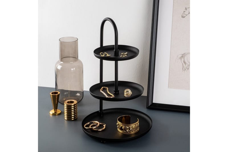 Dekorativt Metalltillbehör Mirven - Svart - Products - Servering & matlagning - Bricka & fat - Serveringsfat & serveringsbricka