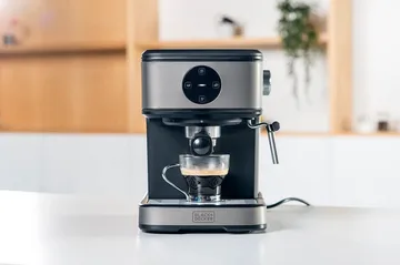 Espressomaskin Black+Decker 20 Bar - Grå - Products - Servering & matlagning - Köksmaskin - Kaffemaskin & kaffetillbehör - Espressomaskiner