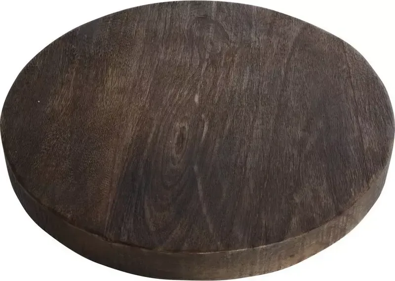 Mango skärbräda Ø26 cm - Mangoträ, mörkbrun