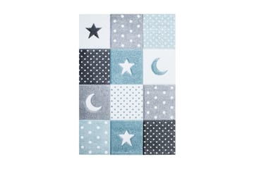 Atlas Matta 120x170 cm Stjärnmotiv - Turkos - Products - Textil & mattor - Barntextilier - Lekmatta & matta barnrum