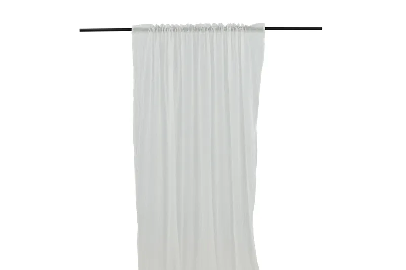 Elena Gardin 135x290 cm - Vit - Products - Textil & mattor - Gardiner - Gardinlängder - Kanallängd