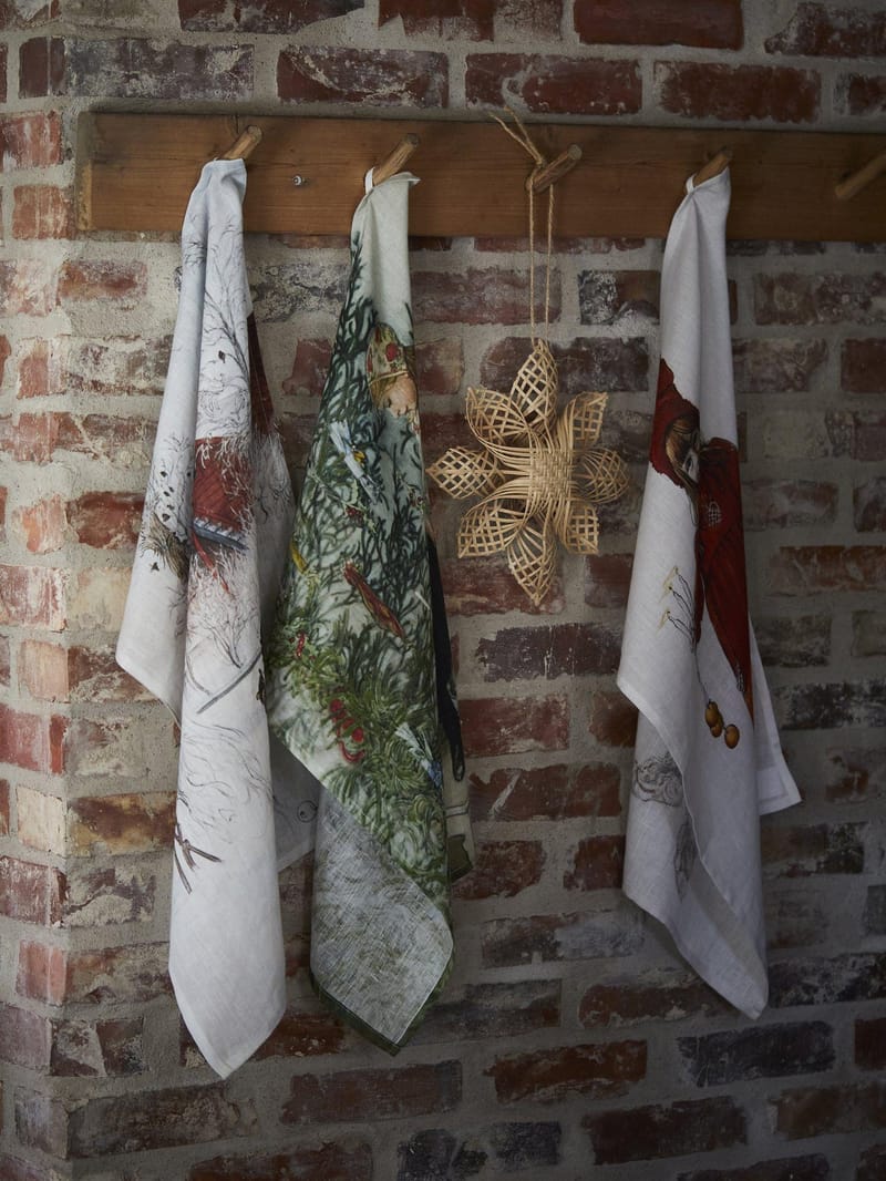 Kökshandduk Idun 50 x 70 cm - Röd - Products - Textil & mattor - Kökstextil - Kökshandduk