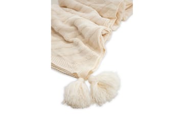 Katlyn Pläd 130x170 cm - Vit - Products - Textil & mattor - Filt & pläd