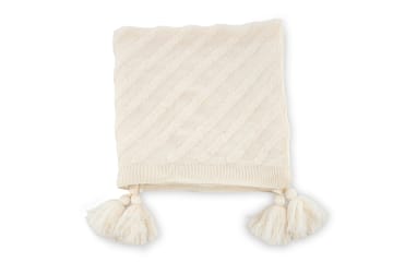 Katlyn Pläd 130x170 cm - Vit - Products - Textil & mattor - Filt & pläd