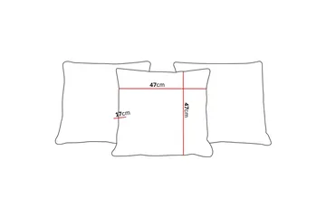 Scandi Dekorationskudde 3-pack - Mörkbrun - Products - Textil & mattor - Kudde & kuddfodral - Prydnadskudde & soffkudde