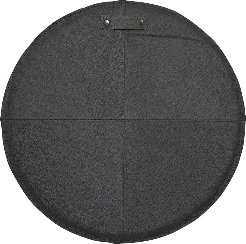 Stolsdyna Svea i Läder - Svart - Products - Textil & mattor - Kudde & kuddfodral - Stolsdyna & sittdyna