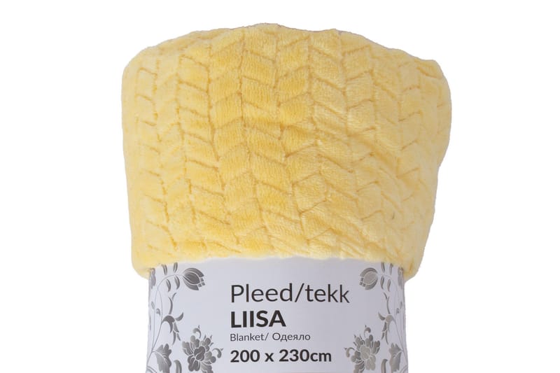 Liisa Filt XL 200x230 cm Gul - Products - Textil & mattor - Filt & pläd