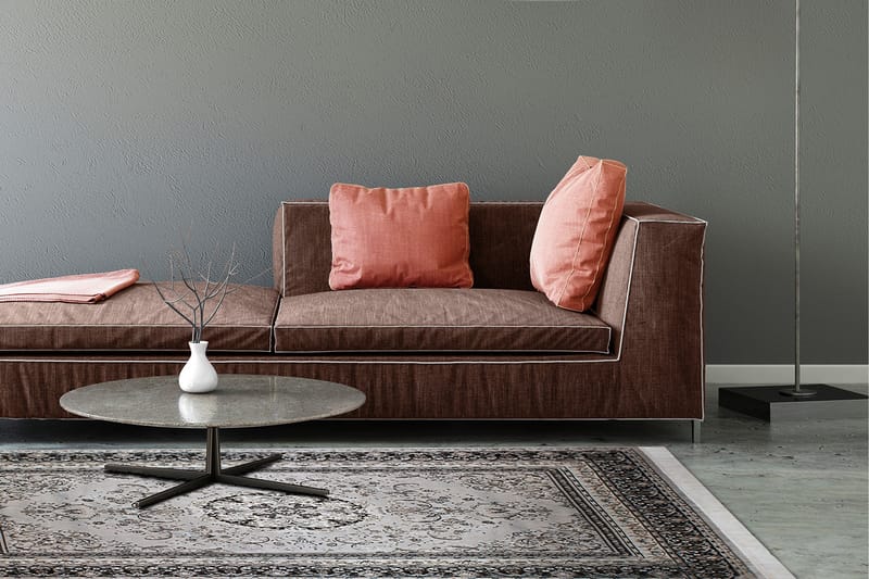 Casablanca Medallion Orientalisk Matta 200x300 - Silver - Products - Textil & mattor - Matta - Små mattor