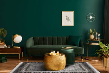 Casablanca Medallion Orientalisk Matta 200x300 - Silver - Products - Textil & mattor - Matta - Små mattor