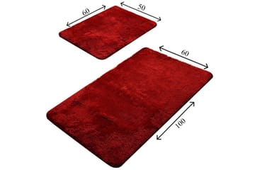 Chilai Home by Alessia Badmatta Set om 2 - Röd - Products - Textil & mattor - Matta - Små mattor