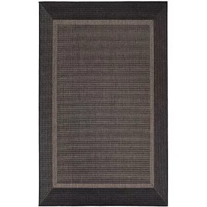 Flatvävd / slätvävd matta - Bodega - Antracit - 80x160 cm, Antracit