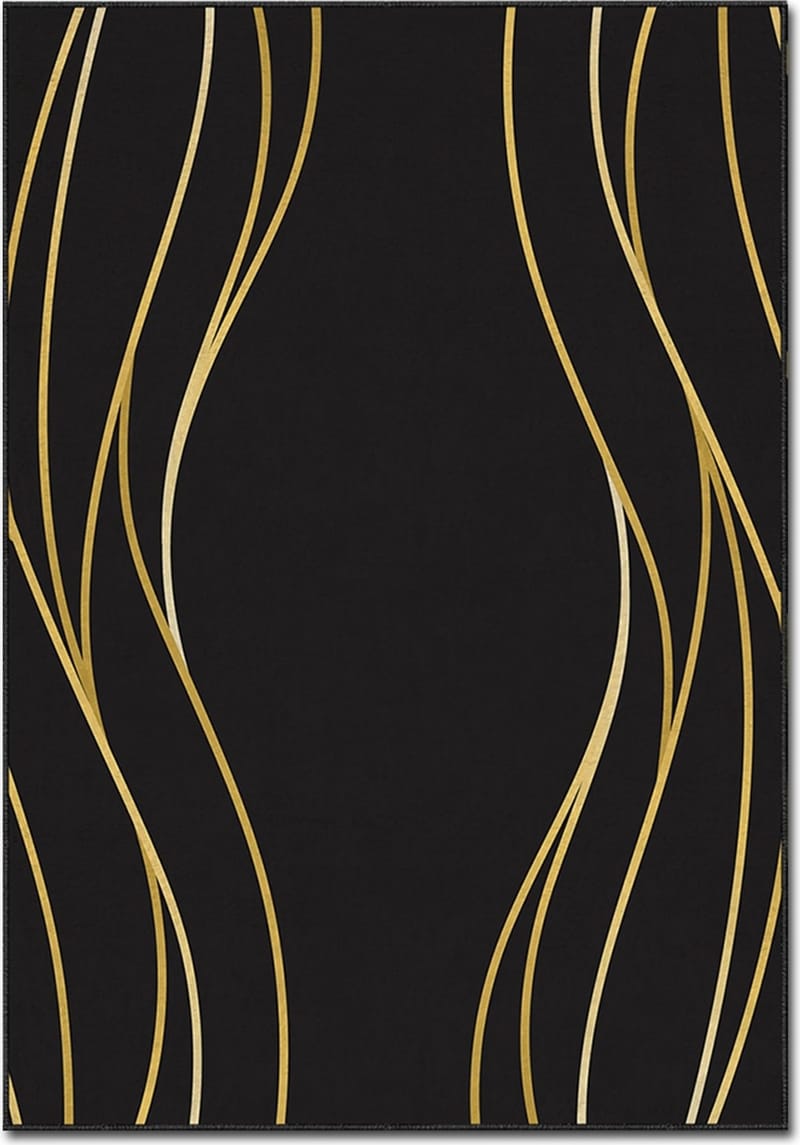 Matta Estera 70 160 x 230 cm, Svart/guld