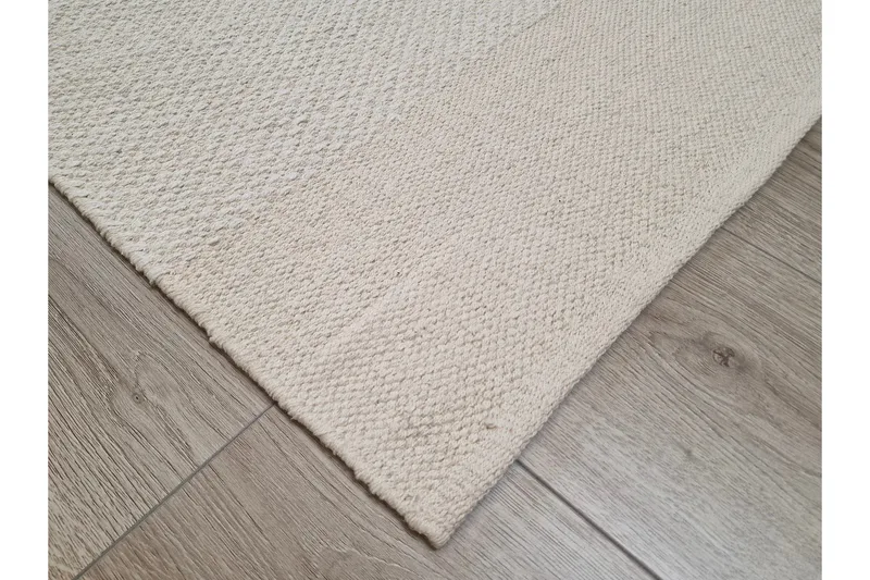 Alva Bomullsmatta 140x200 cm Rektangulär - Creme - Products - Textil & mattor - Matta - Modern matta - Bomullsmatta