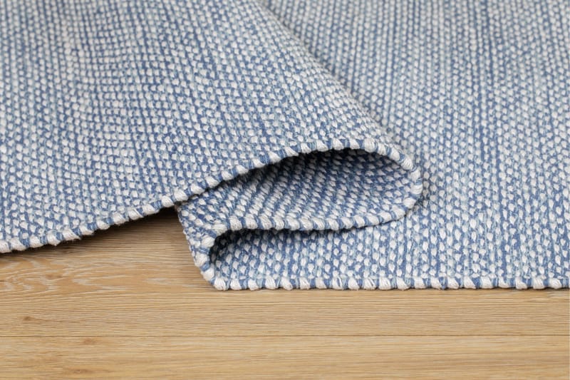 Alva Bomullsmatta 75x340 cm Oval - Blå - Products - Textil & mattor - Matta - Modern matta - Bomullsmatta