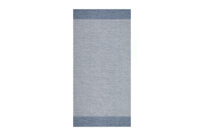 Alva Bomullsmatta 75x340 cm Oval, Blå