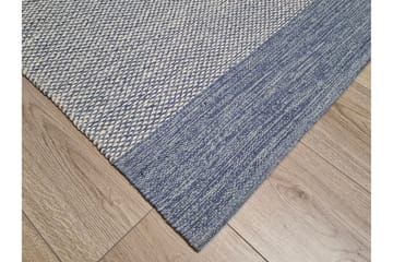 Alva Bomullsmatta 75x340 cm Oval - Blå - Products - Textil & mattor - Matta - Modern matta - Bomullsmatta