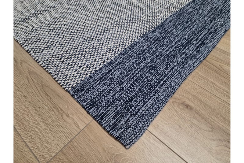 Alva Bomullsmatta 75x340 cm Oval - Blå - Products - Textil & mattor - Matta - Modern matta - Bomullsmatta