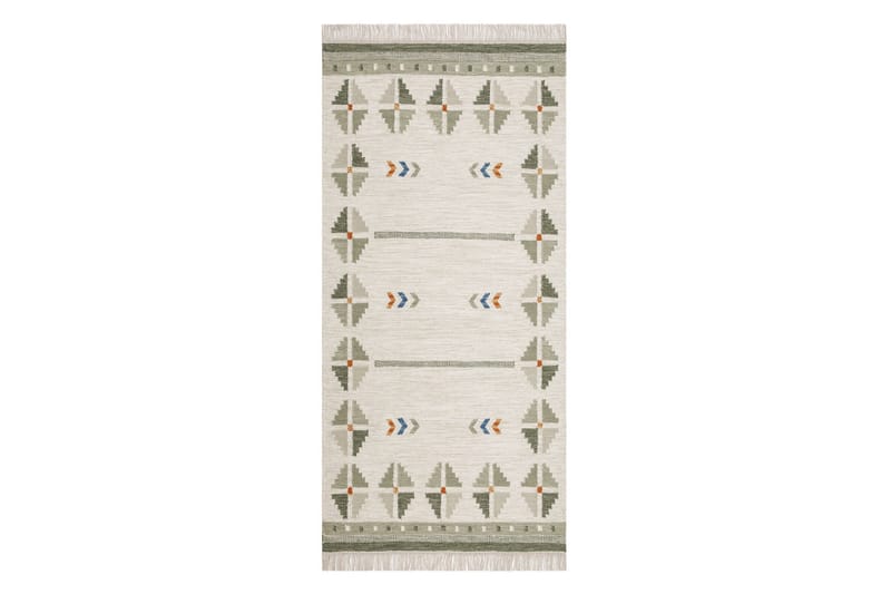 Avesta Ullmatta 80x200 cm Oval - Grön - Products - Textil & mattor - Matta - Modern matta - Ullmatta